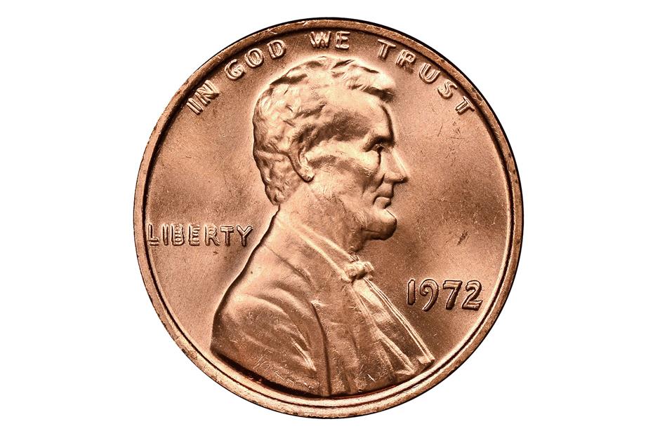 1972-P doubled die Lincoln penny coin: up to $500